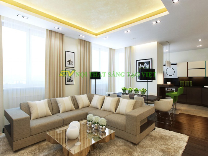Thiết kế nội thất chung cư Green Stars nhà Chị My