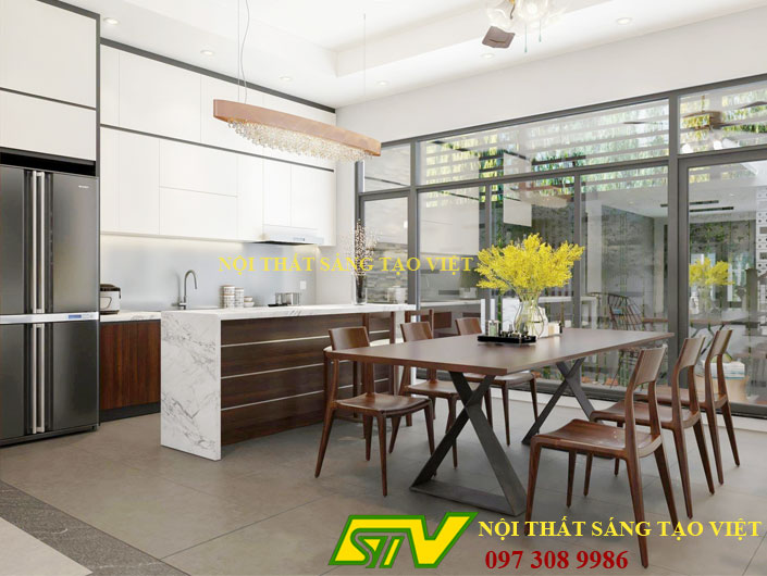 Thiết kế nội thất nhà phố anh Phúc Đông Anh Hà Nội