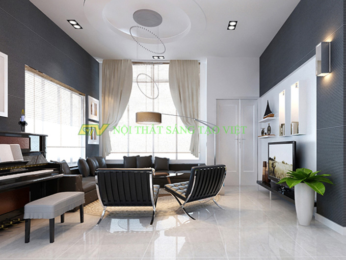 Thiết Kế Nội Thất Biệt Thự Vườn Đào Nhà Anh Nam 
