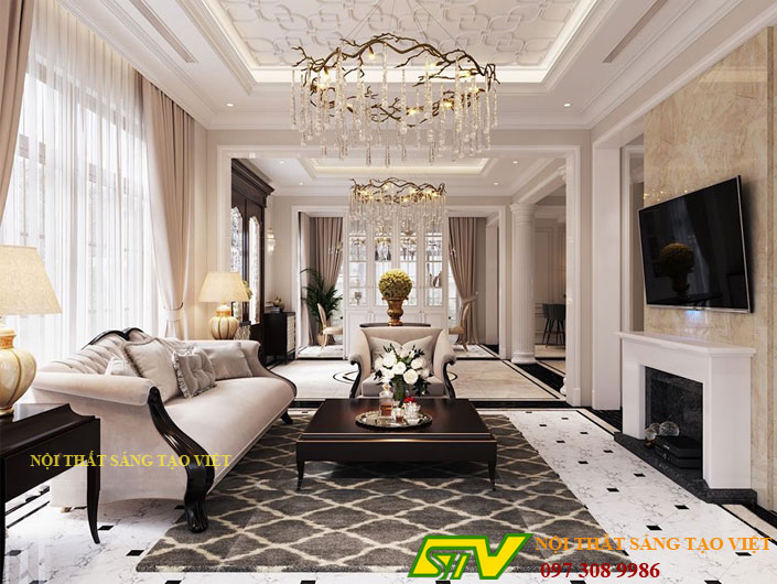 Thiết Kế Nội Thất Biệt Thự Chú Sáng Hà Đông