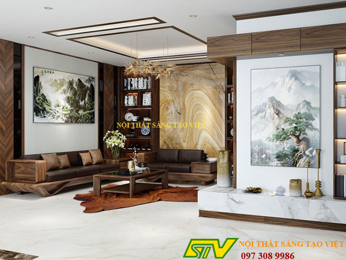 Thiết kế nội thất nhà phố bác Trần Mạnh Sơn Hải Dương